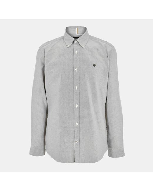 Boss Gray Long Sleeve Shirt for men