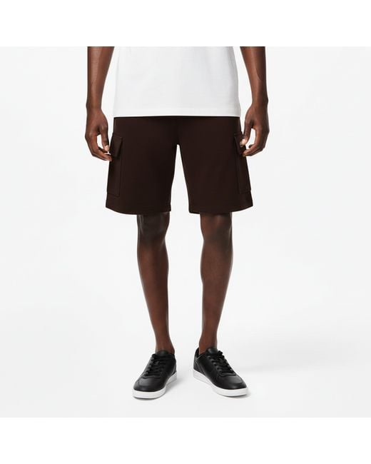 Lacoste Black Cargo Shorts for men
