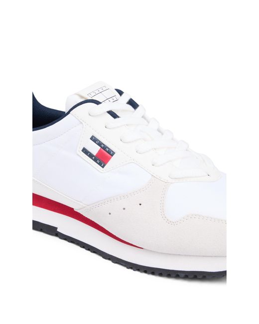 Tommy Hilfiger White Eva Runner Leather Runners for men