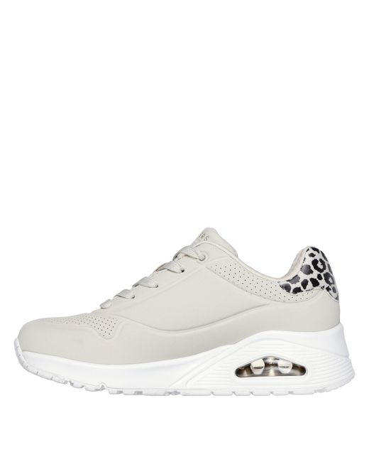 Skechers White Uno Stand On Air Trainers