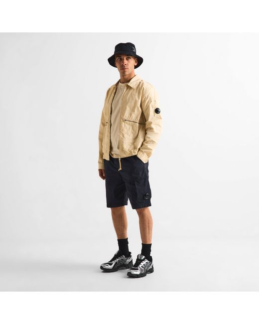 C P Company Black Bucket Hat for men