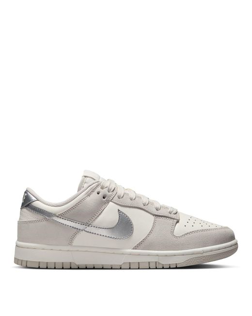 Nike Gray Dunk Low Trainers