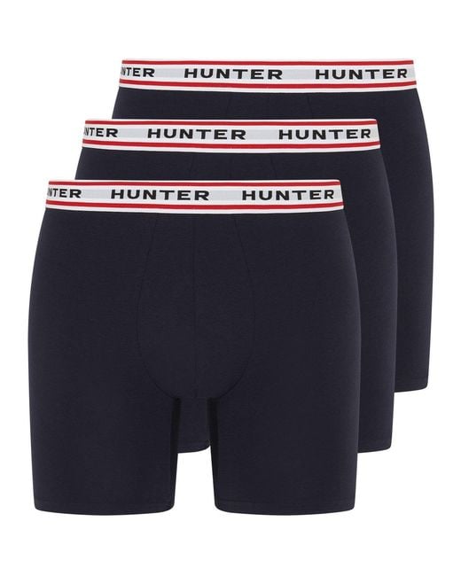 Hunter Blue 3 Pack Boxer Briefs for men