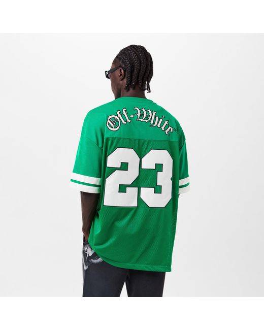 Off-White c/o Virgil Abloh Green Regular Fit T-Shirt for men