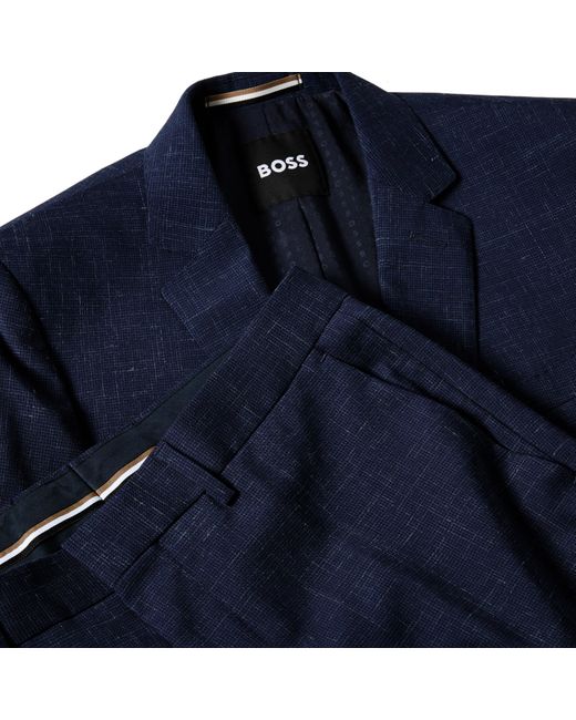 Boss Blue H-Reymond-2Pcs-224 Suit for men