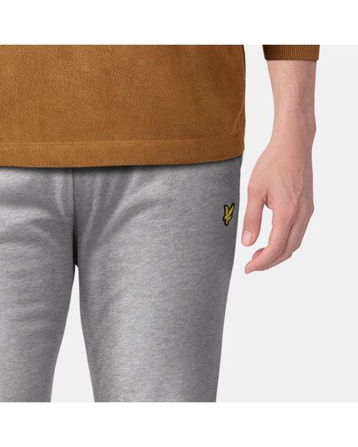 Lyle & Scott Gray Skinny Cuff Sweat Pants for men