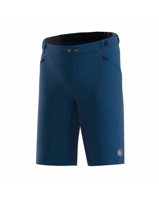 Bicycle Line Blue Ostiglia 2 Baggy Upf 50+ Knee Length Zip Pockets Mtb Shorts for men