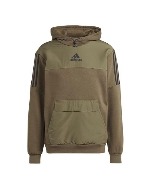 Adidas Green Utility Hoodie for men