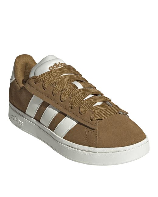 Adidas Brown Grand Court Alpha Low-Top Trainers for men