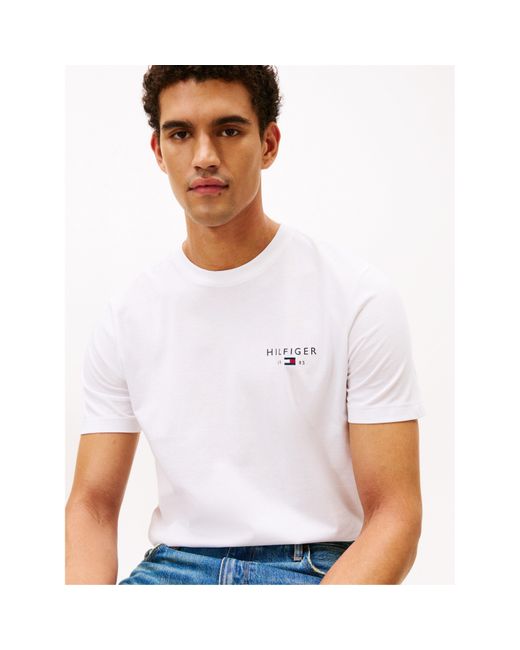 Tommy Hilfiger White Brand Love T-Shirt for men