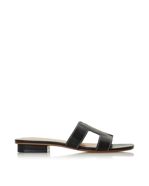Dune Brown Loupe Sandals