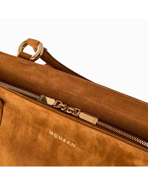 McQueen Brown Adults Alex Farringdon Top Handle Bag