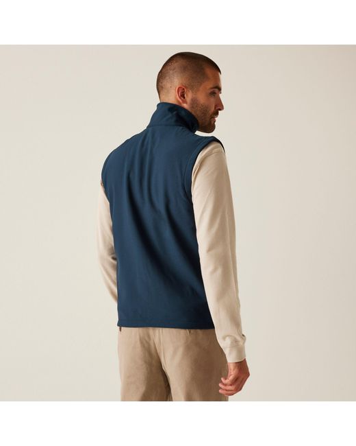 Regatta Blue H/M Printable Softshell Bodywarmer for men