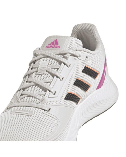 Adidas White Run Falcon 2.0 Running Shoes