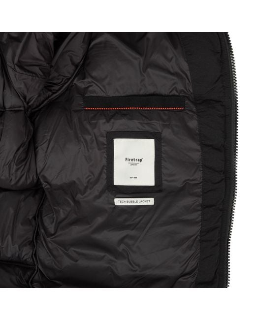 Firetrap Black Firertrap Bubble Jacket for men