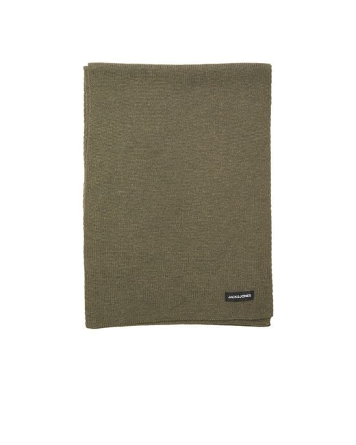 Jack & Jones Green Dna Knitted Scarf for men