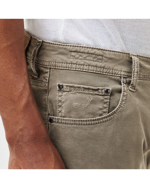 Jacob Cohen Natural Slim Fit Trousers for men
