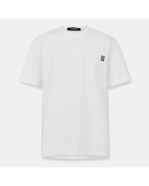 DSquared² White Soft Breathable T-Shirt for men