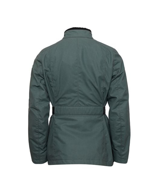Belstaff Green Easterly Motorcycle Bomber Jacket