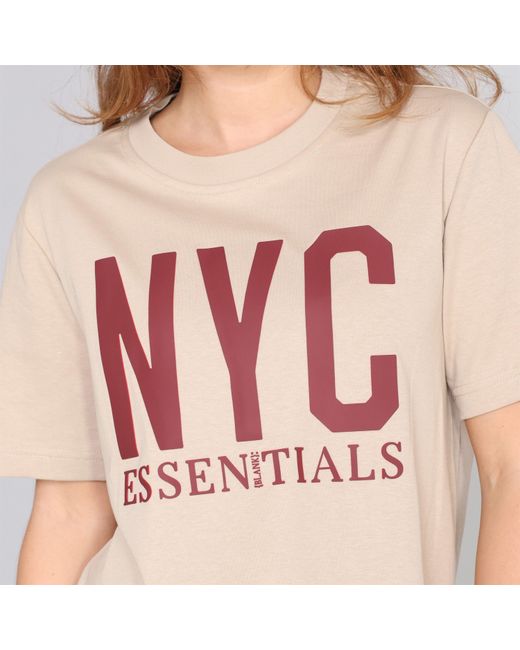Blank Essentials Multicolor Nyc Cotton Short Sleeve Oversized T-Shirt