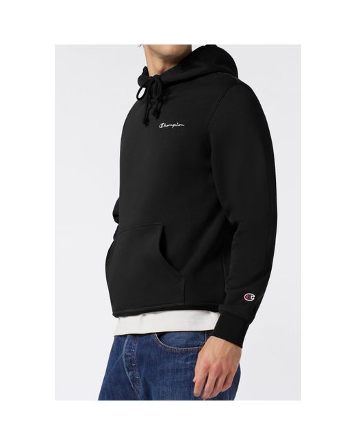 Champion Black Icons Fleece Hoodie for men
