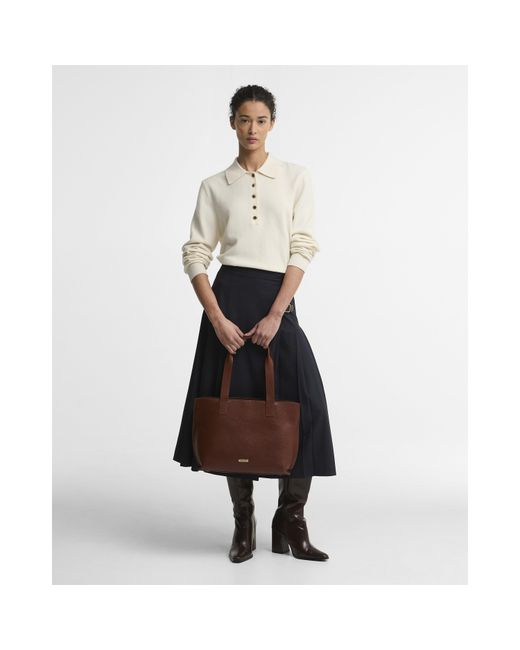 Barbour Brown Alder Leather Tote Bag