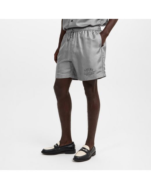 Amiri Red Art Dstrt Woven Tracksuit Shorts for men