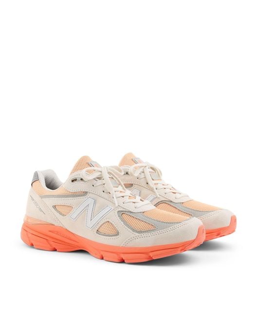 New Balance White Nb 990V4 Made