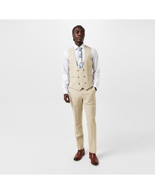 Without Prejudice Natural Wp Archer Donegal Waistcoat for men