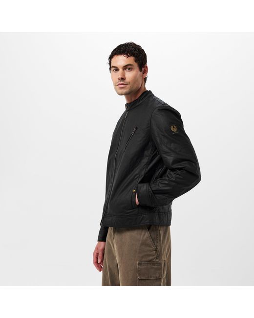 Belstaff Black Water-Repellent Wax Jacket for men