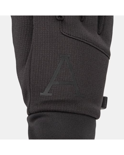 ARCTIC ARMY Black Polar Grip Fleece Glove for men