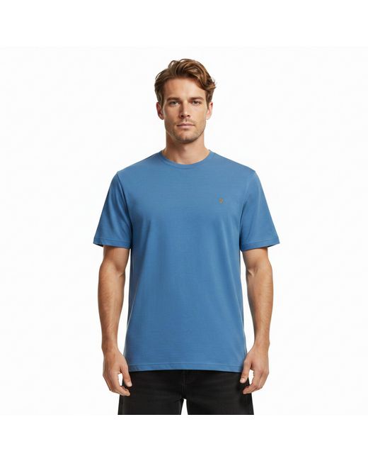 Farah Blue Harrow Ss T-Shirt for men