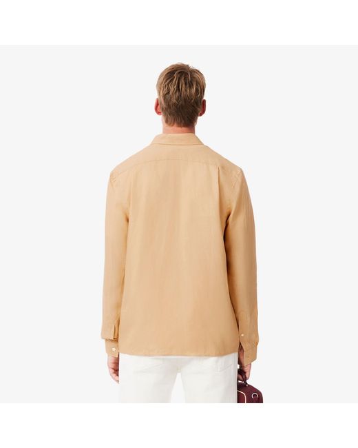 Lacoste Natural Long-Sleeve Plain Shirt for men
