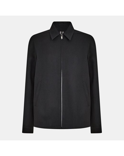 Rick Owens Black Brad Harrington Jacket for men