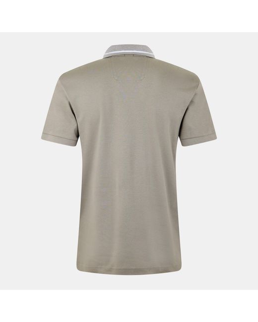 Boss Gray Paddy Short-Sleeve Polo Shirt for men