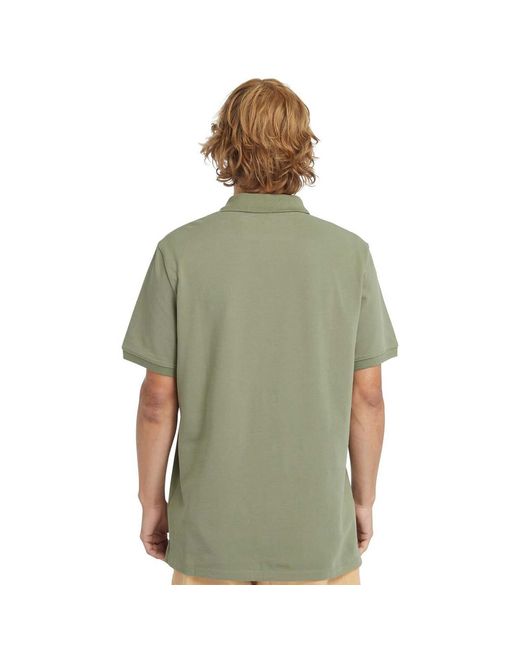 Timberland Green Oyster River Logo Short Sleeve Polo Shirt for men
