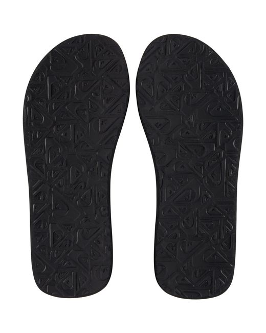 Quiksilver Black Quik Molokai Layback Flip Flops for men