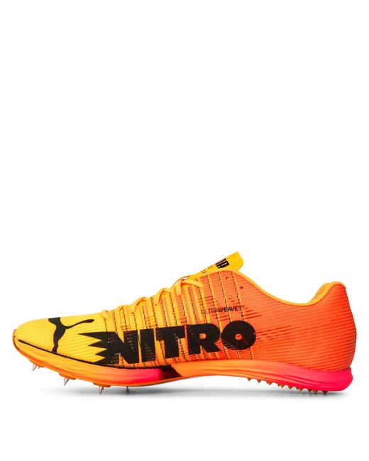 PUMA Orange Evospeed Forte Nitro Elit Track Running Spikes for men