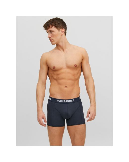 Jack & Jones Gray Anthony 3-pack Boxer Trunk for men