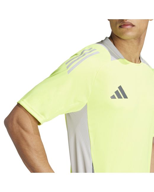 Adidas Yellow Tiro 25 Competition Training T-Shirt for men