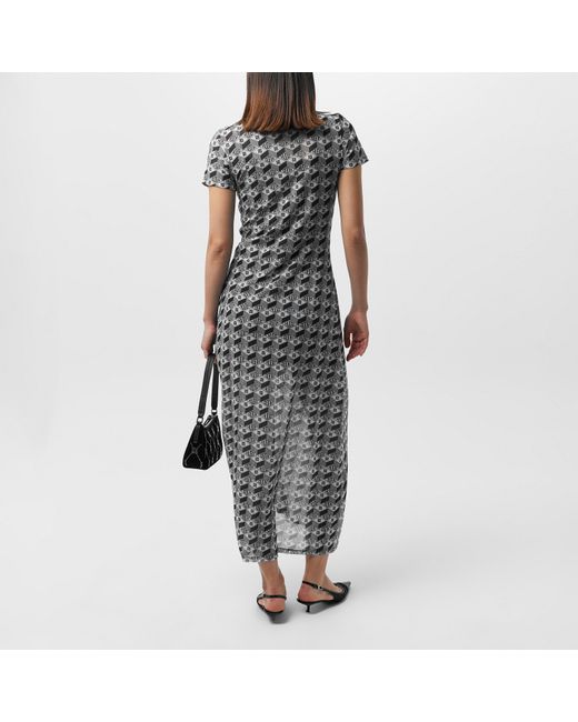 HUGO Gray Nastoria Maxi Dress