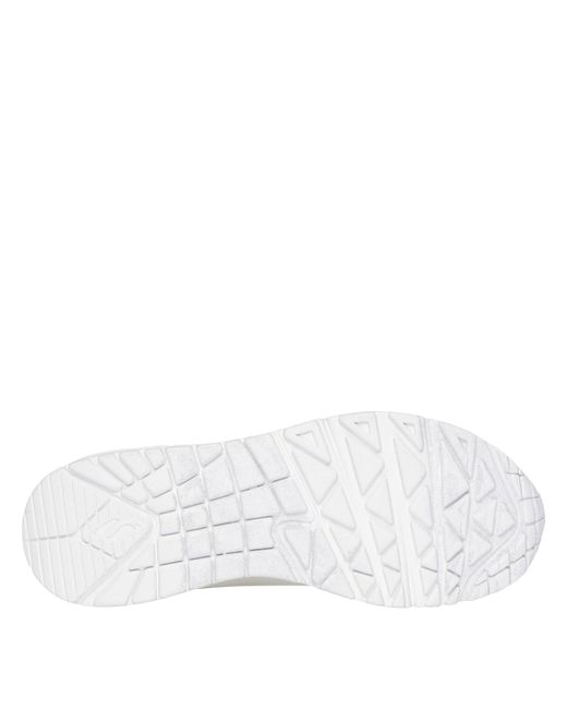 Skechers White Uno Stand On Air Trainers