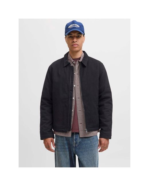 Jack & Jones Black Dover Worker Jacket for men