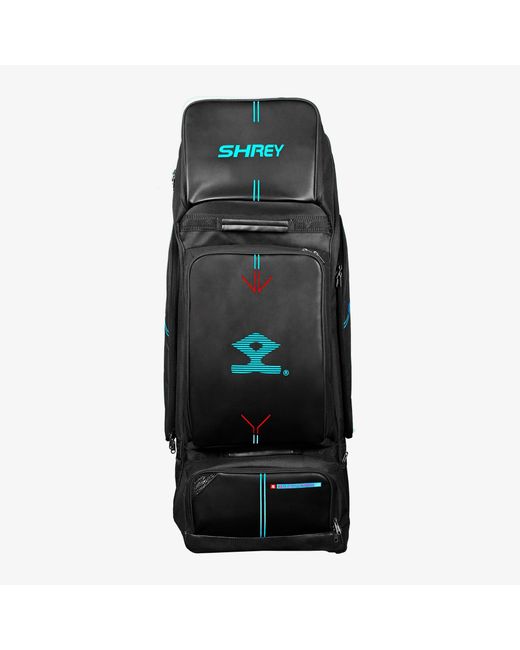 Shrey Black Meta Duffle Wheelie 120 Cricket Bag for men