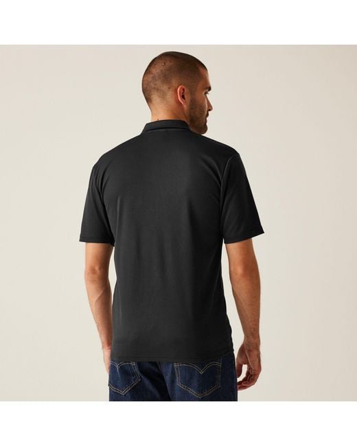 Regatta Black H/M Polo Shirt for men
