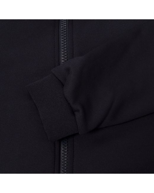 Calvin Klein Blue Solid Patterned Full Zipper Ribbed Cuff Zipped Pocket Jacket for men