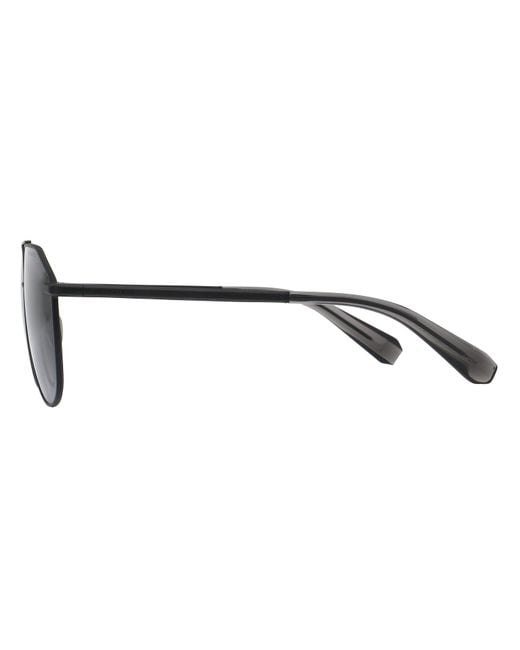 AllSaints Black Moe Aviator Sunglasses