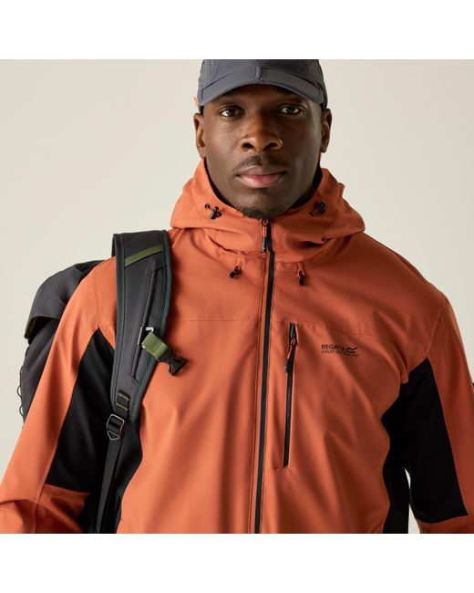 Regatta Red Birchdale Ii Isotex 15000 Breathable Long Sleeve Waterproof Jacket for men