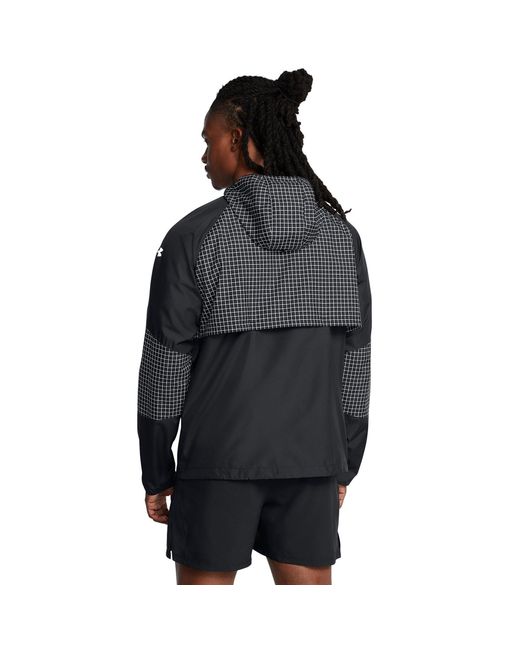 Under Armour Blue Launch Elite Water-Resistant Reflective Performance Running Jacket for men
