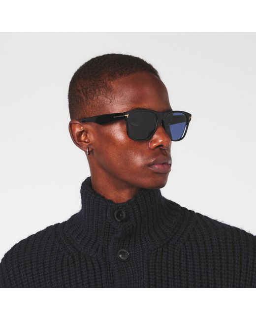 Tom Ford Blue Square Sunglasses for men